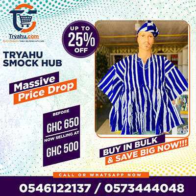 Original Handwoven Batakari | Authentic Ghana Smocks Tryahu